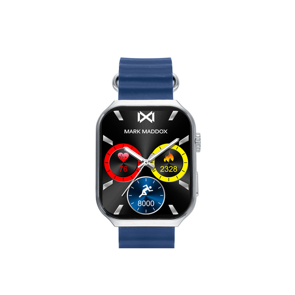 Reloj Mark Maddox Smart De Metal Y Correa Silicona Azul Ref: HS2002-30