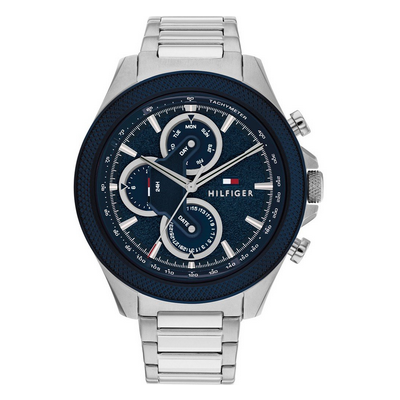 Reloj Tommy Hilfiger Caballero Clark Acero Esfera Azul Ref: 1792080