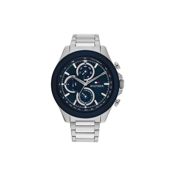 Reloj Tommy Hilfiger Caballero Clark Acero Esfera Azul Ref: 1792080