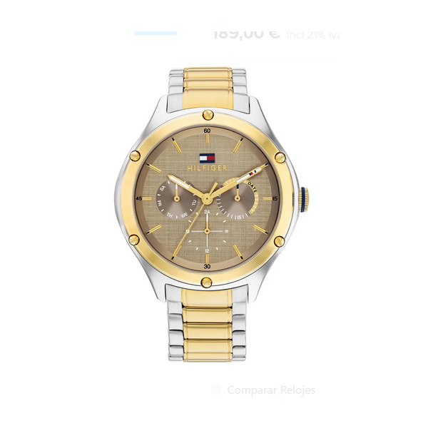 Reloj Tommy Hilfiger Mujer Lexi Multifunción 40mm Acero Bicolor Ref: 1782658