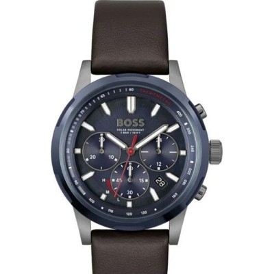 Reloj Hugo Boss Caballero Solgrade Negro y Azul Cronógrafo Solar Ref.1514030