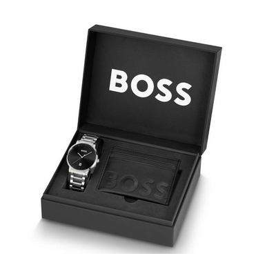 Reloj Hugo Boss Caballero Confidence Malla Milanesa Acero Esfera Azul Ref.1570159