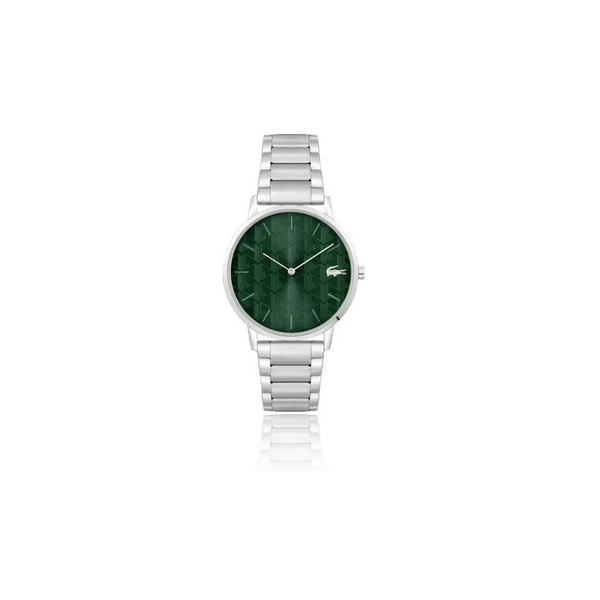 Reloj Lacoste Crocorigin Caballero Acero, Esfera Verde Ref: 2011311