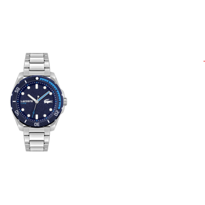 Reloj Lacoste Finn Caballero Acero, Esfera Azul Marino 44mm Ref: 2011286