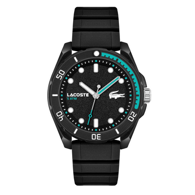 Reloj Lacoste Finn Caballero Silicona Y Esfera Negro, Ref: 2011284
