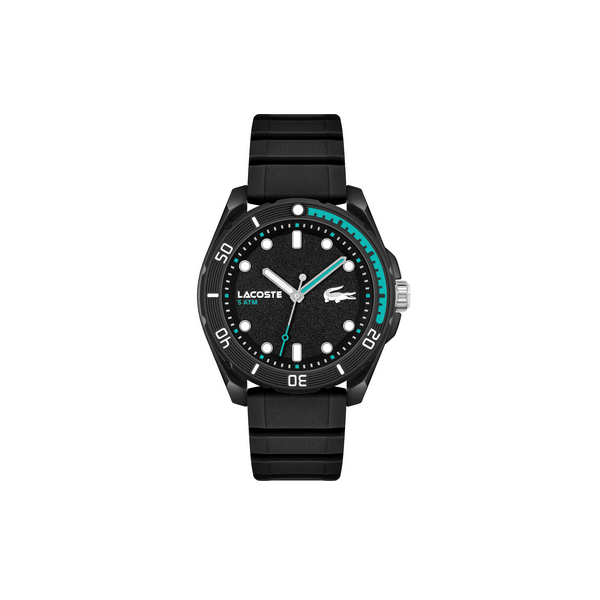 Reloj Lacoste Finn Caballero Silicona Y Esfera Negro, Ref: 2011284