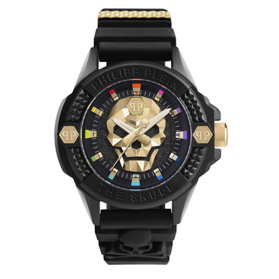 Reloj Philipp Plein The Skull Ecoceramic, Negro, 44 mm, Ref.PWUBA0223