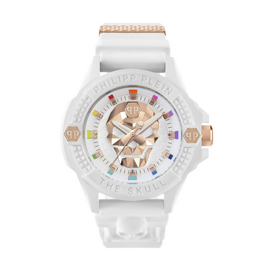 Reloj Philipp Plein Ecoceramic , Blanco, 44mm, Philipp Plein The Skull  Ref: PWUBA0123