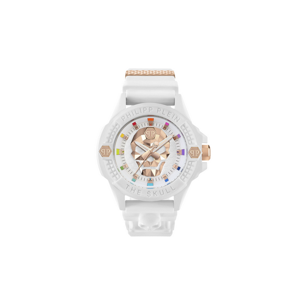 Reloj Philipp Plein Ecoceramic , Blanco, 44mm, Philipp Plein The Skull  Ref: PWUBA0123