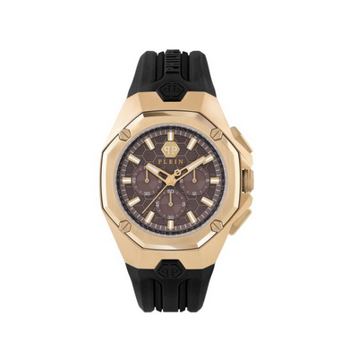 Philipp Plein Men''s Watch Analog Quartz Chrono Octagon PWTBA0423 Silicone. pr