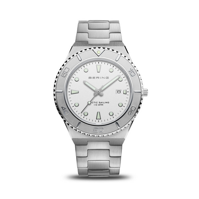 Reloj Bering Navegación ártica clásica para hombre esfera blanca Ref.18940-704