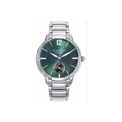 Reloj Viceroy Mujer Chic Caja Y Brazalete Acero Esfera Verde Ref: 401204-65