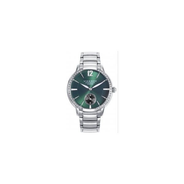 Reloj Viceroy Mujer Chic Caja Y Brazalete Acero Esfera Verde Ref: 401204-65