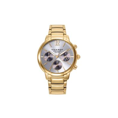 Reloj De Mujer Chic Caja  Y Brazalete En Acero E Ip Dorado Viceroy Ref.401206-85