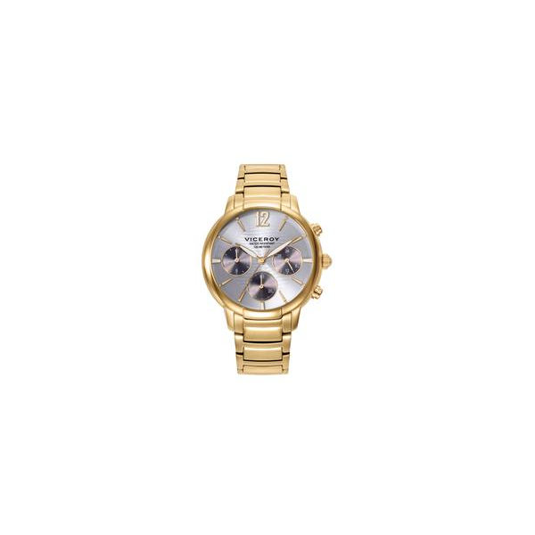 Reloj De Mujer Chic Caja  Y Brazalete En Acero E Ip Dorado Viceroy Ref.401206-85