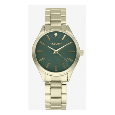 Reloj Radiant Mujer Carly Dorado y Esfera Verde Ref.RA624204