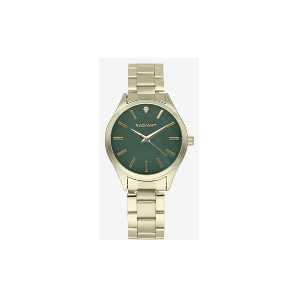 Reloj Radiant Mujer Carly Dorado y Esfera Verde Ref.RA624204