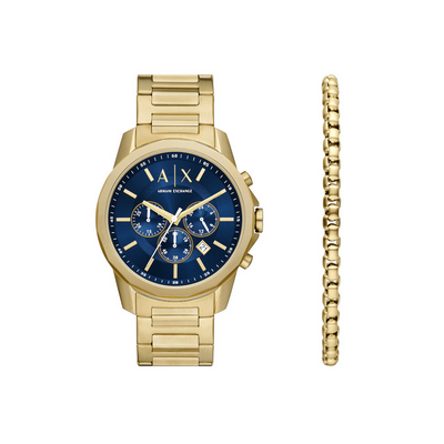Reloj De Hombre + Pulsera Armani Exchange Banks Ref.AX7151SET