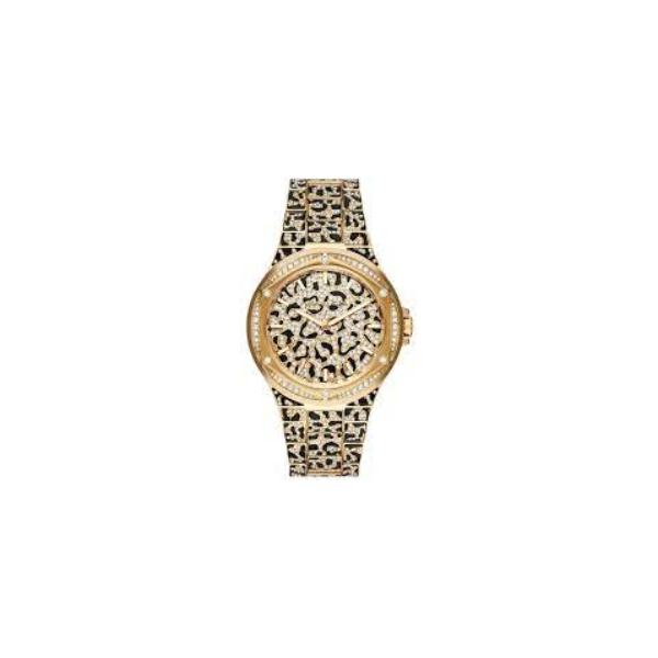 Reloj Michael Kors Mujer Lennox Oversize Con Incrustaciones Y Motivo Animal En Tono Dorado Ref: MK7284