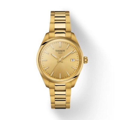 Reloj Tissot PR100 Acero Ip Dorado 34mm Ref: T1502103302100