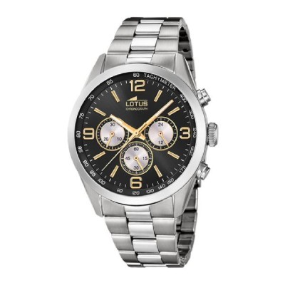 Reloj Lotus Minimalist Caballero Esfera Negra 43mm Ref: 18152/I