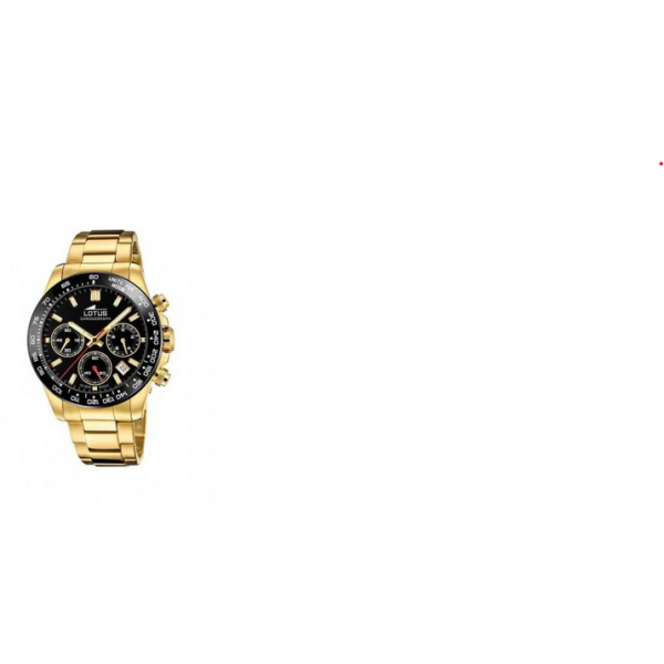 Reloj Lotus Caballero Chrono Freedom Collection Dorado Esfera Negra Ref: 18914/6