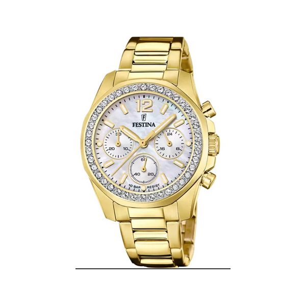 Reloj Festina Mujer  Acero Dorado Ref.F20609/1