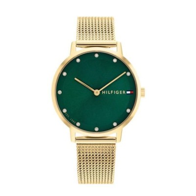 Reloj Tommy Hilfiger Mujer Pippa Acero Dorado Esfera Verde Ref: 1782668