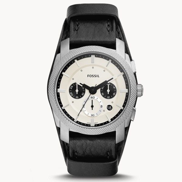 Reloj Fossil Machine de piel en color negro Ref. FS5921