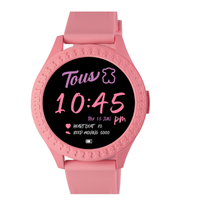 Reloj Tous smarteen connect con correa de silicona rosa Ref: 200350992