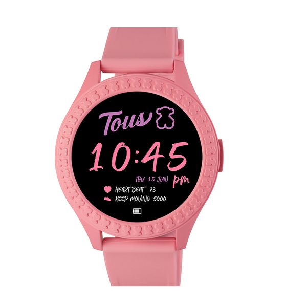 Reloj Tous smarteen connect con correa de silicona rosa Ref: 200350992