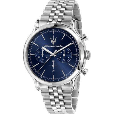 Reloj Maserati Epoca Chronograph Acero Esfera Azul 42mm Ref: R8873618024