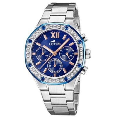 Reloj Lotus Mujer Excellent Cronógrafo Acero Esfera Azul Ref: 18872/2