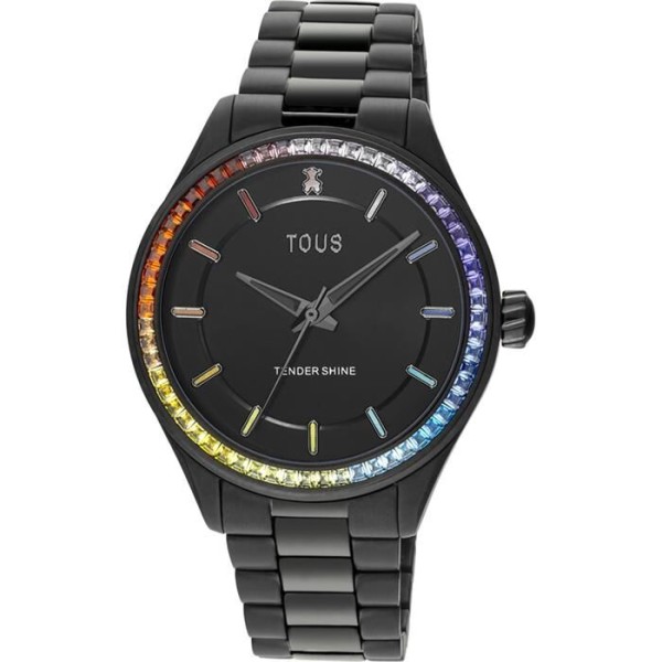 Reloj Tous Tender Shine negro analogico Ref. 200351026