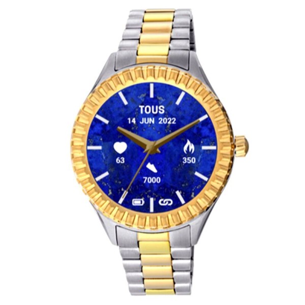 Reloj Tous T-Connect Bear dorado y plateado Ref. 200351038