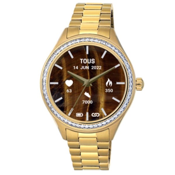 Reloj Tous T-Connect T- Shine dorado con circonitas Ref. 200351042