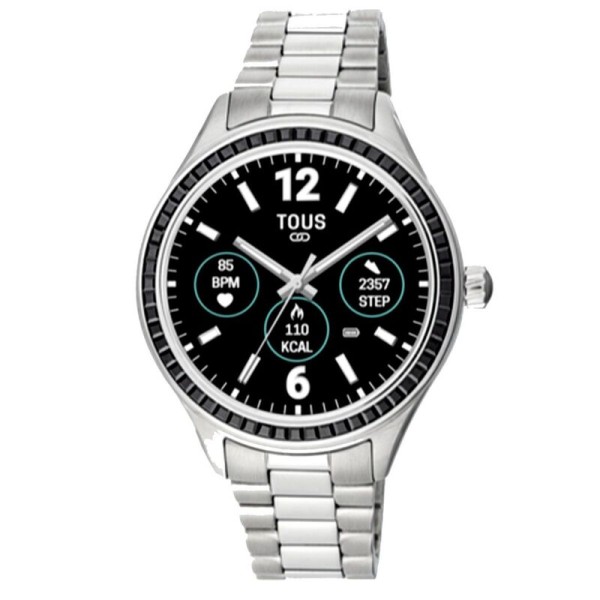 Reloj Tous T-Connect T- Shine pateado con circonitas negras Ref. 200351043