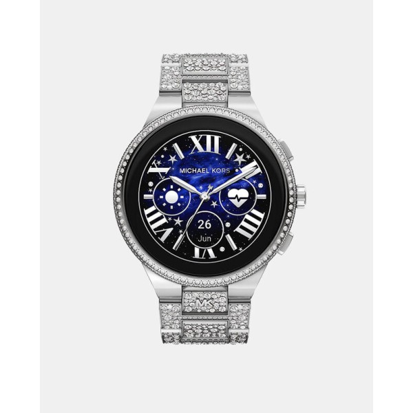 Reloj Michael Kors Access Camille Gen 6 Plateado con circonitas Ref. MKT5148