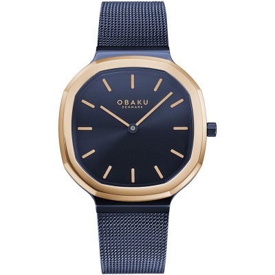 Reloj Obaku Denmark Oktant Lille Ocean malla azul Ref. V253LXSLML