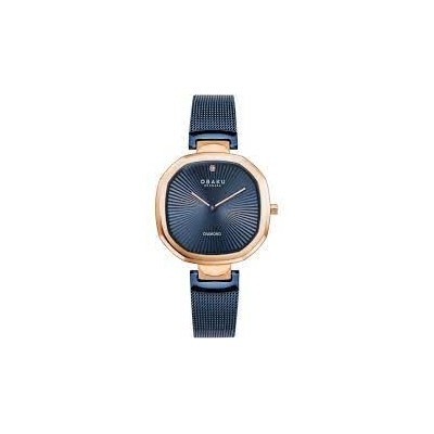 Reloj Obaku Denmark Brilliant Ocean malla azul Ref. V277LXVLML