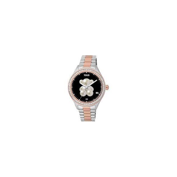 Reloj Tous Smartwatch Bicolor Acero/Acero IP Rosado Y Circonitas Blancas T-Shine Connect Ref: 200351045